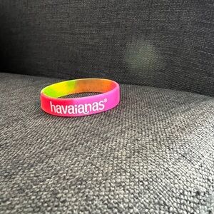 Havaianas Pink and Yellow Bracelet